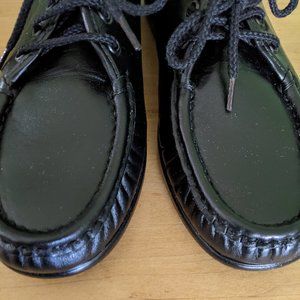 Ladies Black Tie Shoes